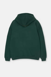 Sweat à capuche épais et élégant 500GSM en éponge française 100% coton pour hommes pull blanc personnalisé en relief Streetwear épaule tombante de haute qualité - Product Image 5