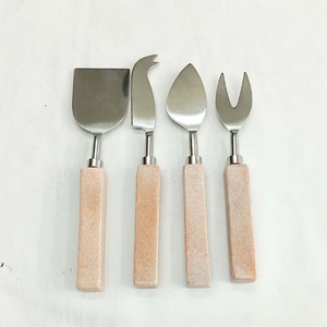 Decorative Tableware Antique Popular Round Thick Resin Handle <b>Cutlery</b> Set Gold Plated <b>Stainless</b> <b>Steel</b> <b>Cutlery</b> for Wedding - Product Image 5