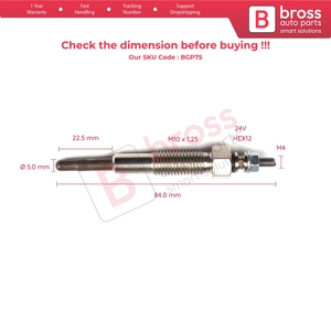 BGP75 1 Piece <b>Heater</b> Glow <b>Plug</b> 24 Volt SE0118140A for Parkway Titan T2000 T2500 T2600 T3000 T3500 T4100 - Product Image 5