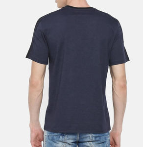 Meilleure qualité personnalisé haute qualité hommes T-Shirt 100% coton 220 grammes Jersey tissu solide motif imprimé Logo en gros - Product Image 3