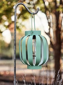 Porte-bougie en métal décoratif extérieur turquoise avec lanterne votive suspendue pour les décorations de mariage et de maison de Noël - Product Image 5