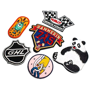 Conception haut de gamme vos propres patchs et badges de broderie faible quantité minimale de commande léger patchs de broderie à la main à bas prix patchs tissés - Product Image 4