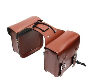 Nouveau Premium de haute qualité nouveau Design sac de selle latérale de moto en cuir de vachette véritable sac latéral en cuir occidental prêt à expédier - Product Image 1