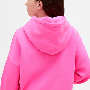 Tissu respirant et doux pour la peau avec un ourlet côtelé à prix avantageux / Sweat à capuche pour filles avec capuche réglable pour l'hiver avec des poches 2026 - Product Image 5