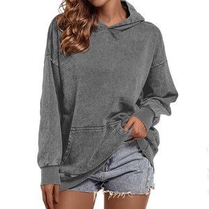 Moda suelta Puff diseño con capucha pulóver sudadera Tops para hombres adolescentes Casual Color sólido invierno moda al por mayor - Product Image 2