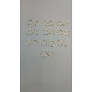 5 paires de crochets de boucles d'oreilles en cuivre plaqués or 18 carats, argent et or rose, avec revêtement E-Coated, pour perles de taille MM, emballées en sachet - Product Image 3