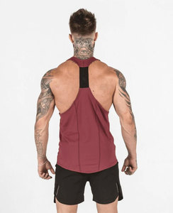 Camiseta sin mangas para hombre de primera calidad, chaleco de gimnasio de algodón transpirable personalizable con decoración de botones, chaleco de viaje a un precio - Product Image 4