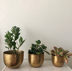 Support classique créatif en fer doré Design fleuri Supports de jardinières en pot enduit de poudre Balcon extérieur Intérieur Décorations pour la maison - Product Image 3