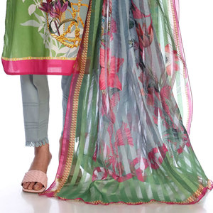 Shalwar kameez-vestido de 3 piezas bordado, prenda informal paquistaní para mujer, 2023 - Product Image 6