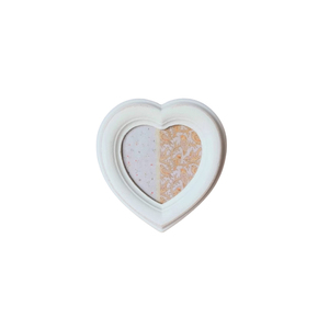 Heart Shape Wooden Photo <b>Frame</b> <b>Wall</b> Mount Elegant Design White Finish Decorative <b>Picture</b> Holder - Product Image 1