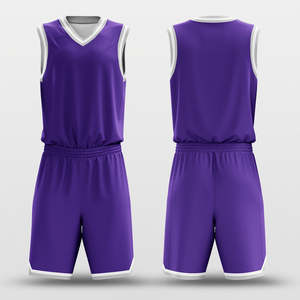 Uniforme de basket-ball personnalisé de haute qualité, ensemble de maillot et de short de basket-ball, sublimé, vente en gros, OEM, vêtements de sport respirants à séchage rapide - Product Image 4