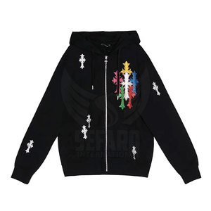 Personalizado su propio diseño hombres Rhinestone sudaderas con capucha Pakistán hecho algodón mezclado Rhinestone sudaderas con capucha - Product Image 1