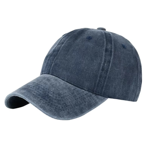 Casquette de Baseball Vintage Lavé en Détresse Couleur Unie Sports Logo Personnalisé en Gros Sergé Vintage Coton Casquette de Baseball Golf Papa Chapeau - Product Image 3