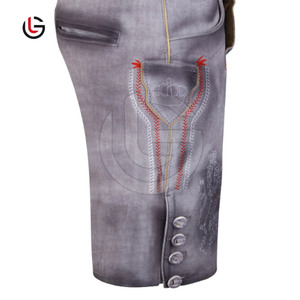 German <b>Festival</b> Cowhide & Coat Sweat Leather Bavarian Lederhosen <b>Short</b> With Custom Embroidery Logo Oem Service Pakistan Leather - Product Image 2