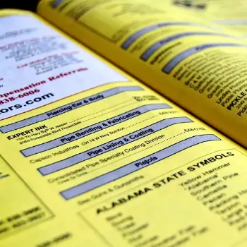 Pagine gialle directory carta straccia