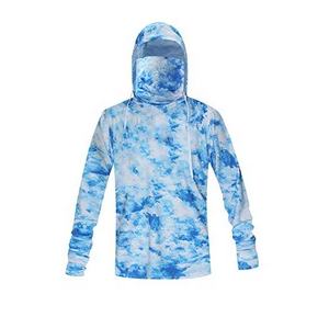 Vente en gros Ensemble de sweat à capuche à manches longues personnalisé Protection solaire Vêtements de pêche en polyester Spandex Vêtements de pêche à capuche confortables - Product Image 1