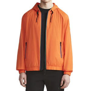 New Design Cheap Custom Thin Front Logo Hooded Anti-UV Windbreaker Jacket Mens High Street Style Low Price - Product Image 1