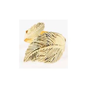 High quality Embossed <b>gold</b> Leaves Design napkin ring with unique Adjustable design luxury royal look tableware for wedding home - Product Image 1