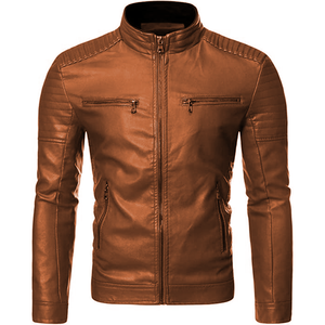 Veste de motard en cuir sur mesure OEM, veste en cuir véritable vintage noire pour homme, veste de moto pour homme - Product Image 5