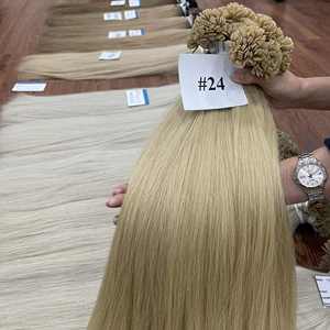 Haute Qualité Bonlde Couleur Extensions De Cheveux Vietnamiens Pointe De Kératine Extensions De Cheveux Humains Extension De Cheveux À Pointe Plate - Product Image 1