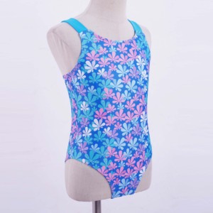 Traje de baño recortado de dos piezas activo diseño personalizado MOQ bajo tejido de poliéster transpirable Floral Tankinis para playa Casual - Product Image 5