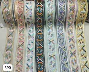 Tela de encaje bordado nupcial para hacer vestidos de novia Encaje bordado de estilo africano con piedras Colección de ropa de fiesta - Product Image 5