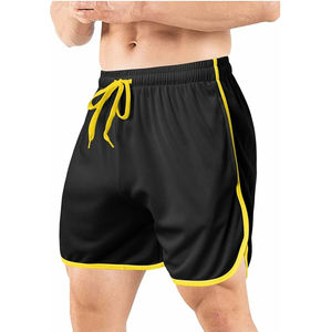 Shorts de sport et yoga pour hommes été 2025 – 100 % coton, séchage rapide, respirants, écologiques, décontractés, taille mi-haute avec cordon de serrage - Product Image 6