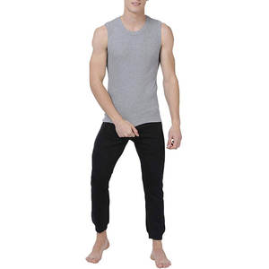 Vente en gros, Logo personnalisé, débardeurs respirants pour hommes, Fitness, couleur unie, musculation, Singlets, entraînement - Product Image 5