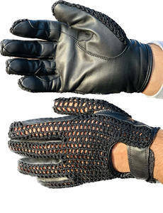 Guantes de equitación de verano para adultos de calidad Premium genuina 100%, agarre antideslizante, cuero puro, estilo occidental ecuestre - Product Image 3