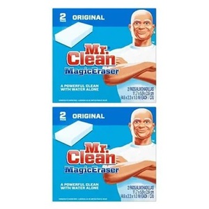 Mr. Clean Magic Eraser Original 43515 Éponge de nettoyage Durafoam Clean 2 tampons blancs, lot de 2 - Product Image 1