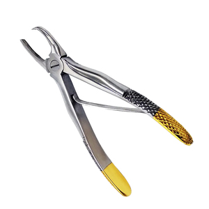 MEDIHEAL SURGICAL CORPORATION Forceps à tartre de haute qualité pour petits animaux, Détartreur dentaire semi-orné d'or, Grattoir à calcul dentaire - Product Image 1