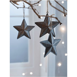 อุปกรณ์ตกแต่งคริสต์มาสโลหะสีเงินพร้อมที่แขวนสีทองอุปกรณ์ตกแต่งบ้าน - Product Image 5