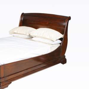 Muebles de dormitorio de 150cm modernos de madera, marco de cama elegante personalizado con diseño de estribo bajo - Product Image 6