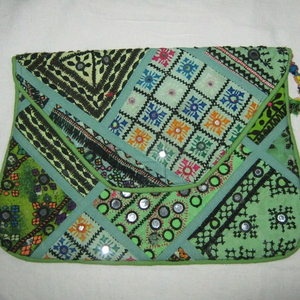 Coton tissu fermeture éclair femme femmes en gros Vintage Banjara miroir bohème Tribal Cultch sacs travail Designer brodé - Product Image 1