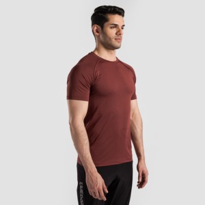 GA Power Tee in Maroon for Gym Workouts Fitness Apparel - Product Image 3