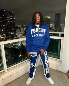 Custom Vintage Sun Fade Chándales Unisex Patchwork Zip Up Acid Wash Flared Sweatsuit Pantalones de chándal y conjuntos de Sudadera con capucha para el invierno - Product Image 2