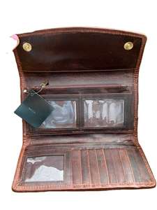 Elegant Bohemian Genuine Leather Executive <b>Bag</b> <b>Vintage</b> Handmade <b>Clutch</b> Rustic Zipper Artisan Crafted Animal Prints Logo - Product Image 3