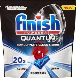 Tablettes lave-vaisselle Finish, Brillance Ultime Infinity, 160 tablettes (80 x 2 paquets), Parfum Frais, Nettoyage & Brillance, Détergent en tablettes Finish Quantum - Product Image 4