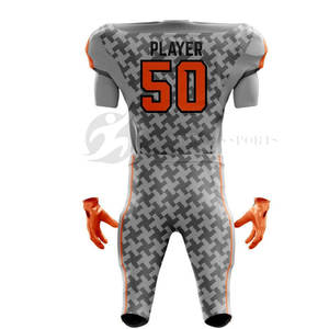 Uniformes de football américain de Spandex/polyester de haute performance avec l'impression sublimée comportant pour le confort exceptionnel - Product Image 3