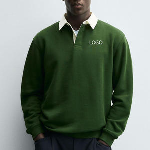 Sudadera para Hombre de Color Sólido, Diseño OEM, Precio al por Mayor, Ropa Casual para Invierno con Cuello Camisero para Compradores Mayoristas - Product Image 1