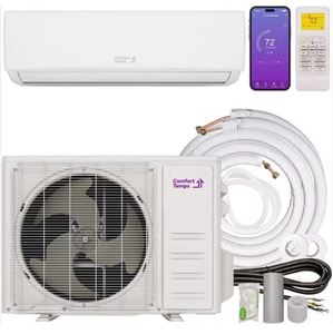 READY TO SHIP 18000 BTU/220V <b>Mini</b> <b>Split</b> <b>AC</b>/Heating System Quiet & Comfortable <b>Mini</b> <b>Split</b> with WiFi & Complete Easy Install Kit - Product Image 3