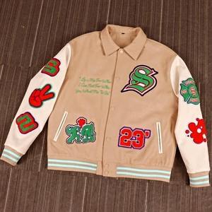 Chaqueta universitaria personalizada para hombre Venta al por mayor Venta caliente Streetwear Bordado único Abrigo de calidad superior - Product Image 2