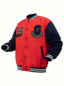 Offre Spéciale hommes blouson aviateur grande taille laine étudiants école imperméable personnalisé Chenille Patch collège université veste basket-ball - Product Image 3