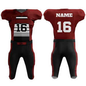 Maillots de football américain personnalisés, designs sublimés, manches courtes, antibactériens, anti-humidité, séchage rapide, respirants, en solde - Product Image 1