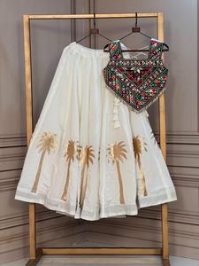 Premium Navratri ROMAN COCONUT GOTA WORK <b>LEHENGA</b> All Seasons <b>Women</b> - Product Image 4