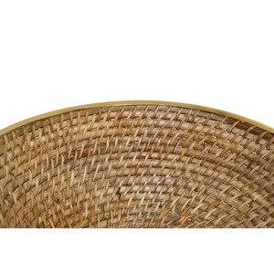ตะกร้าหวายขอบทองเหลืองทำด้วยมือเป็นมิตรต่อสิ่งแวดล้อมผลิตในเวียดนาม - Product Image 4