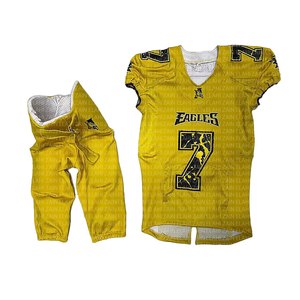 Uniformes de football américain unisexe Tackle Twill Nom et numéro Meilleur maillot et short imprimés par sublimation - Product Image 1