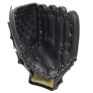 Couleur noire bon vendeur plus récent pour les enfants jeunes adultes formation et débutant Softball mitaine receveur droitier gants de Baseball - Product Image 5