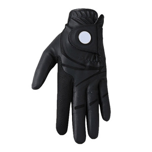Guantes de entrenamiento de golf antideslizantes duraderos para adultos Piel de oveja transpirable Cabretta Cuero Blanco Izquierda Modelo de embalaje personalizado - Product Image 4