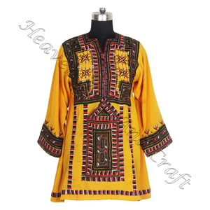 Robe de pièces de monnaie Balochi faite à la main-Kuchi Vintage Tribal Dress Costume ethnique robe BDR005 collection vintage broderie à la main Banjara - Product Image 3
